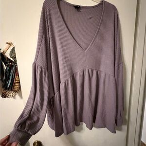 Torrid V-Neck Lavender Top